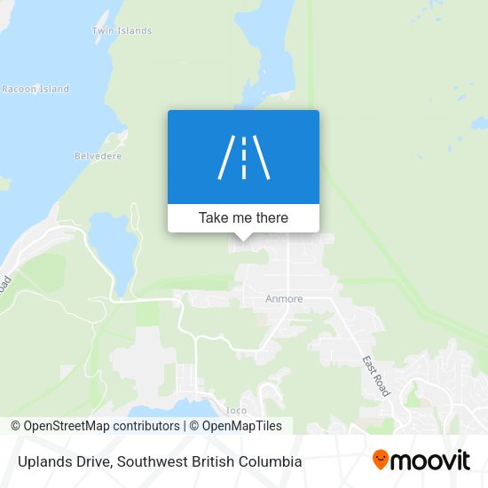 Uplands Drive map
