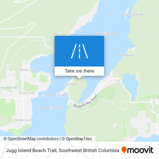 Jugg Island Beach Trail map