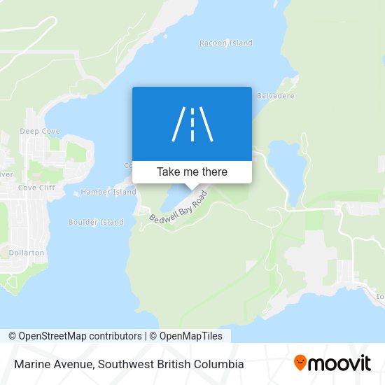 Marine Avenue map
