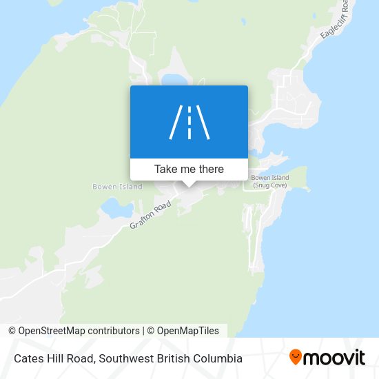 Cates Hill Road map