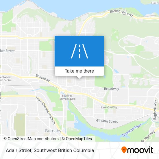 Adair Street map