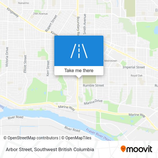 Arbor Street map