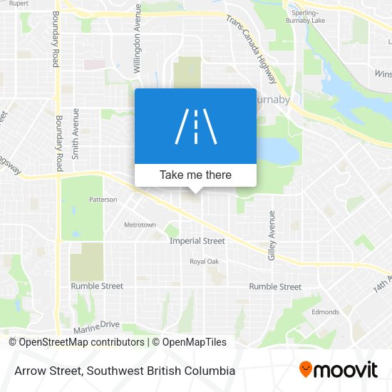 Arrow Street map
