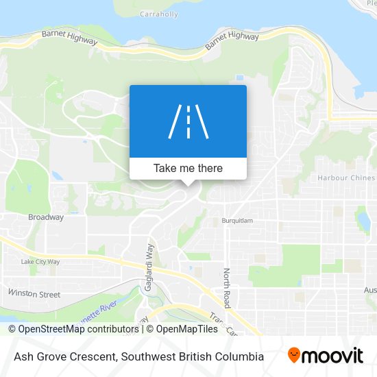Ash Grove Crescent map
