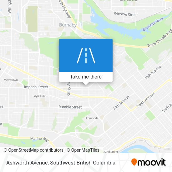 Ashworth Avenue map