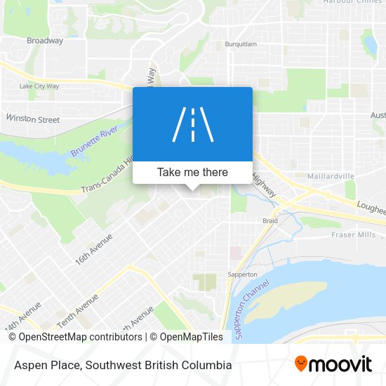 Aspen Place map