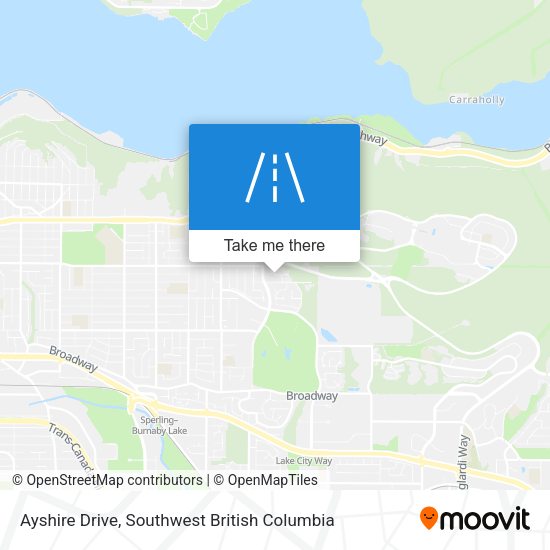 Ayshire Drive map