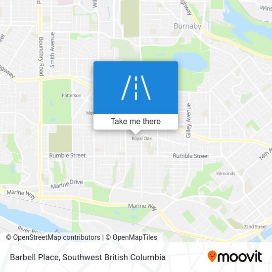 Barbell Place map