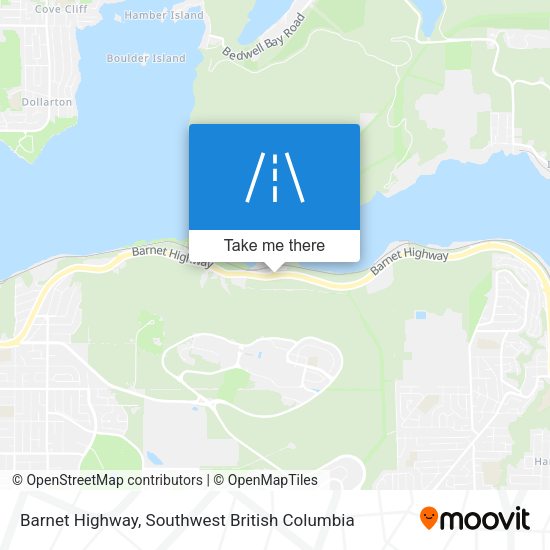 Barnet Highway map