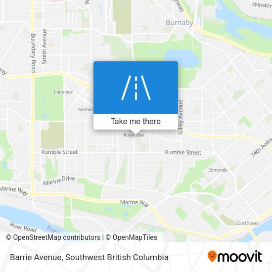 Barrie Avenue map