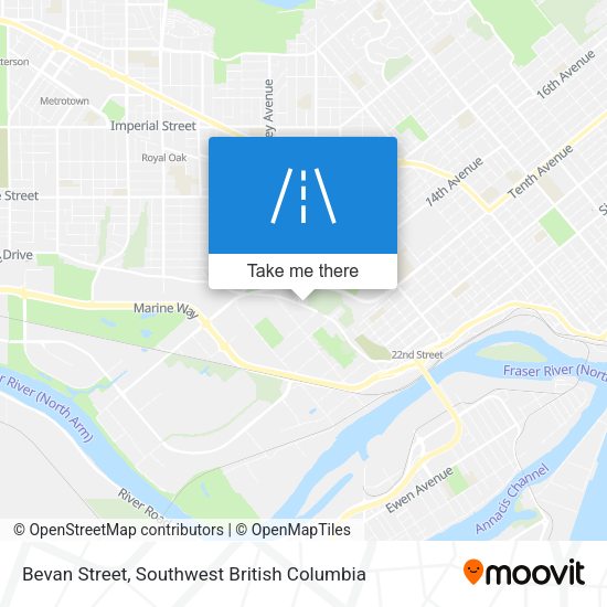 Bevan Street map