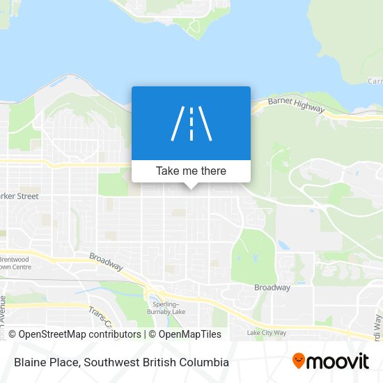 Blaine Place map
