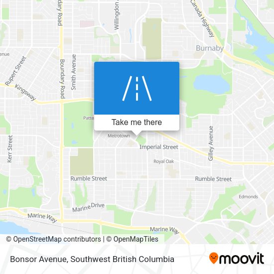 Bonsor Avenue map