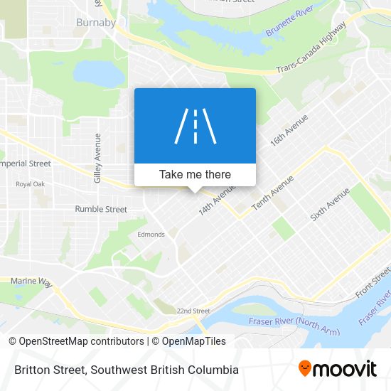 Britton Street map