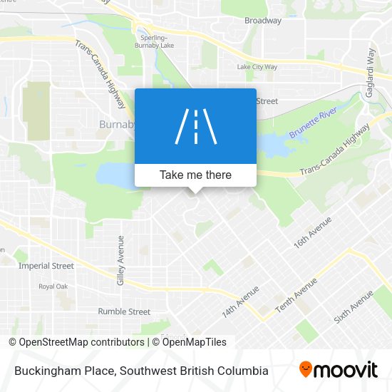 Buckingham Place map