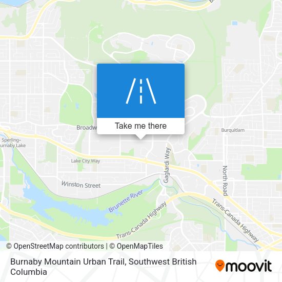 Burnaby Mountain Urban Trail plan