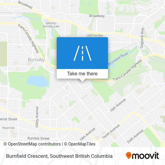 Burnfield Crescent map