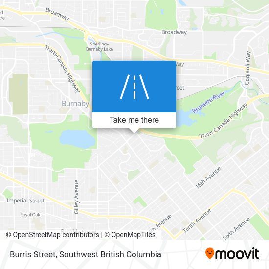 Burris Street map