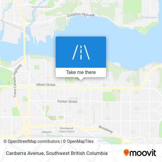Canberra Avenue map