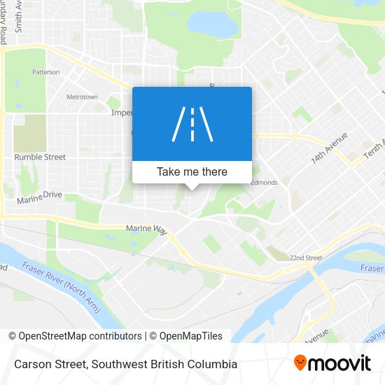 Carson Street map