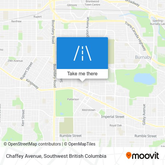Chaffey Avenue map