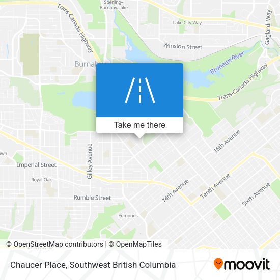 Chaucer Place map