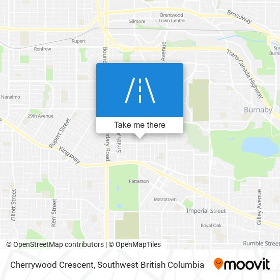 Cherrywood Crescent map