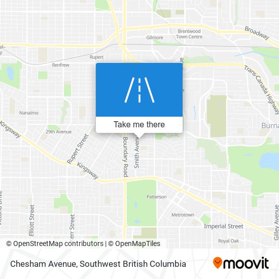 Chesham Avenue map