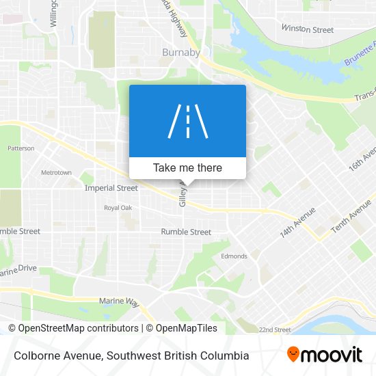 Colborne Avenue map