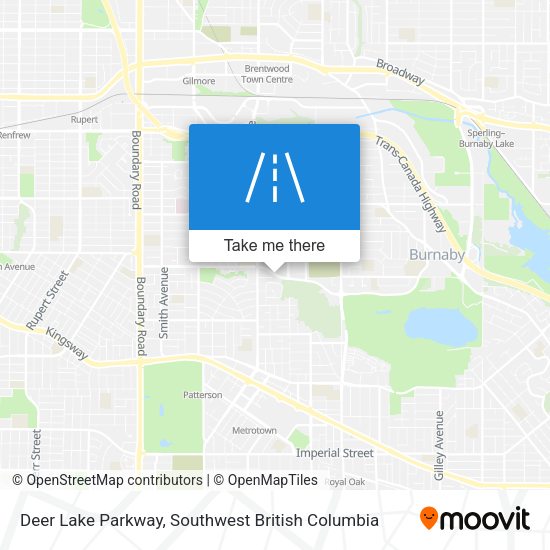 Deer Lake Parkway map