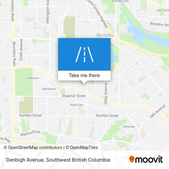 Denbigh Avenue map