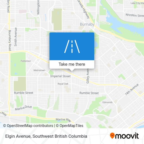 Elgin Avenue map