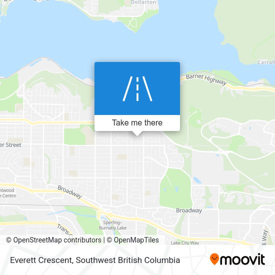 Everett Crescent map