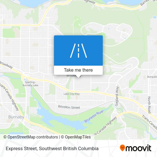 Express Street map
