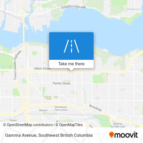 Gamma Avenue map