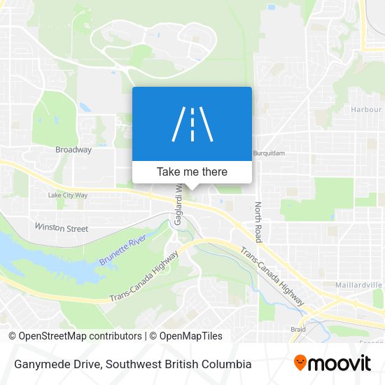 Ganymede Drive map