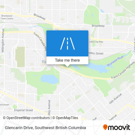 Glencarin Drive map