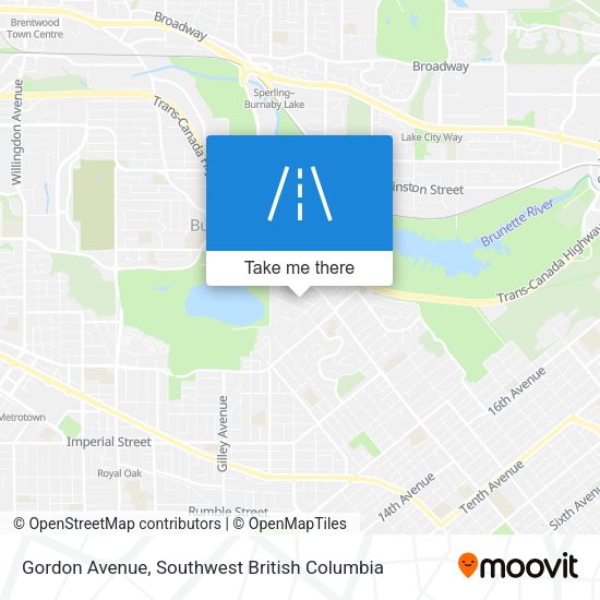 Gordon Avenue map
