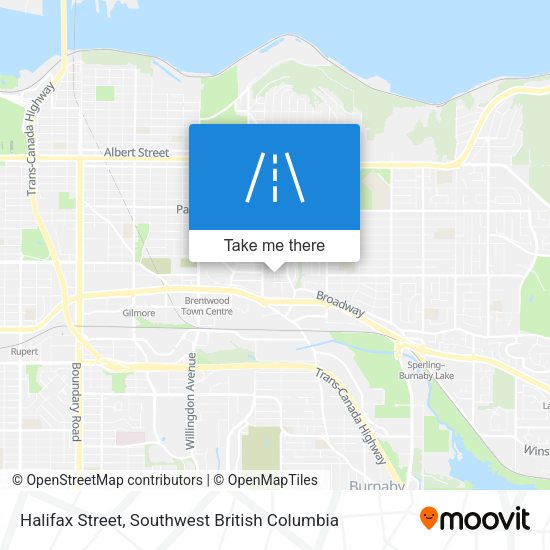 Halifax Street map