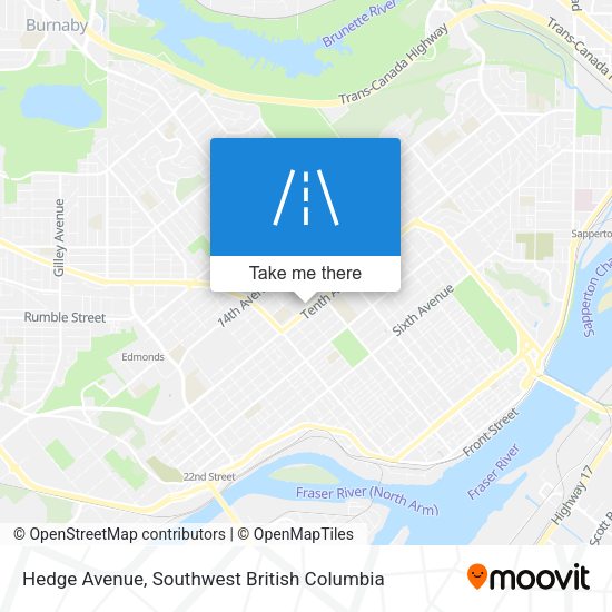 Hedge Avenue map