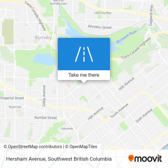 Hersham Avenue map