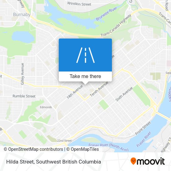 Hilda Street map