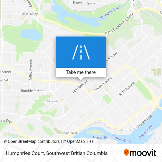 Humphries Court map