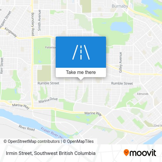 Irmin Street map