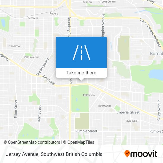 Jersey Avenue map