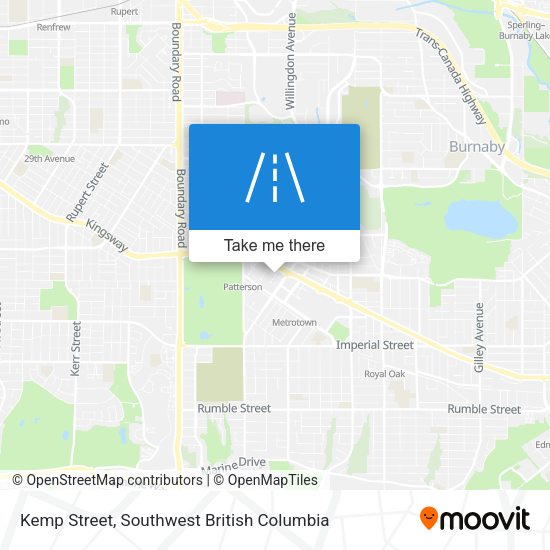 Kemp Street map