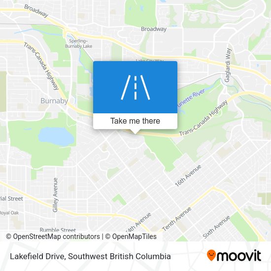 Lakefield Drive map