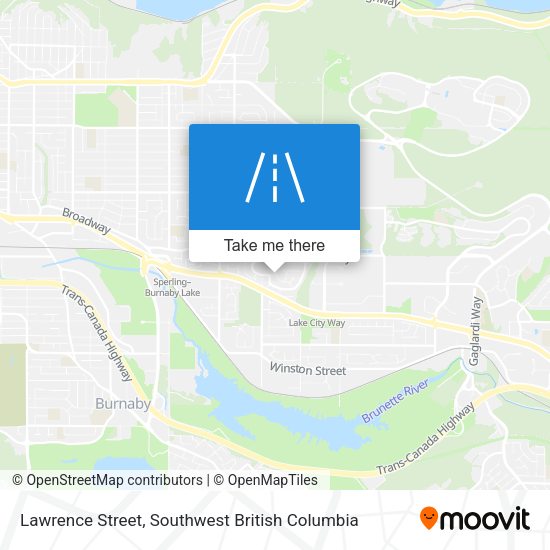 Lawrence Street map
