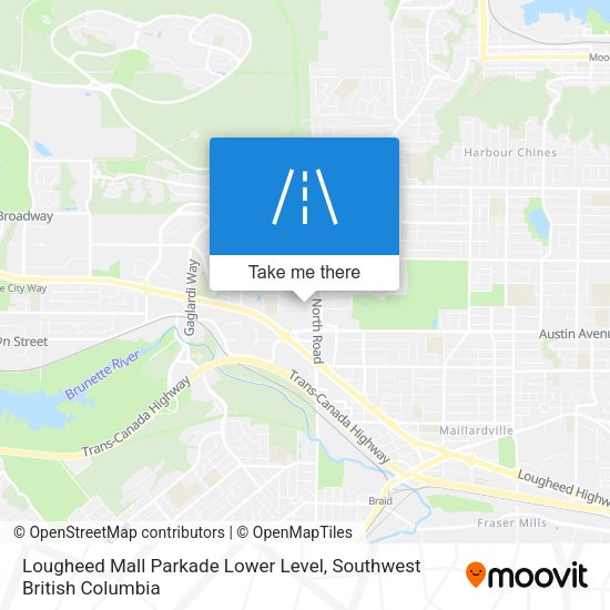 Lougheed Mall Parkade Lower Level plan