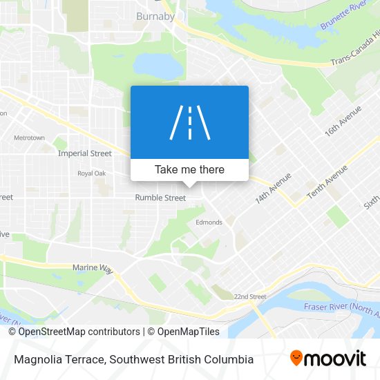 Magnolia Terrace map